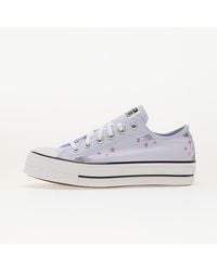 Converse - Baskets chuck taylor all star lift platform celestial blueberry ice/ cactus bud/ white eur 41 - Lyst