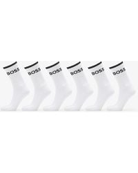 BOSS - Chaussettes 6-pack qs stripe cc socks 43-46 - Lyst