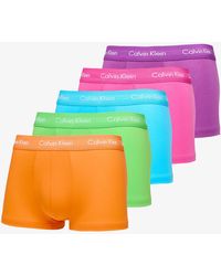 Calvin Klein - Cotton Stretch Low Rise Trunk 5-pack - Lyst