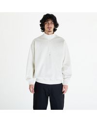 adidas Originals - Adidas Adi Basketball 1/2 Zip Sweatshirt Unisex Cream White Melange - Lyst