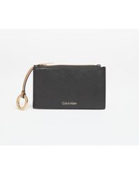 Calvin Klein - Wallet Foil Logo Top Zip Cardcase - Lyst