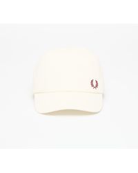 Fred Perry - Cap Pique Classic Cap Ecru/ Oxblood - Lyst