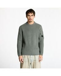 C.P. Company - Sweater Full Rib Crewneck Lens Sweater - Lyst