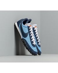 Nike Waffle Racer Light Blue/ Midnight Navy-Midnight Navy - Bleu
