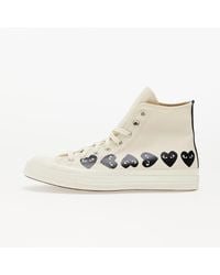 COMME DES GARÇONS PLAY - Converse X Chuck 70 Hi Multi Heart Milk/ Black/ Egret - Lyst