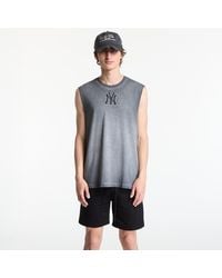 KTZ - T-Shirt Mlb Washed Logo Sleeveless Tee New York Yankees - Lyst