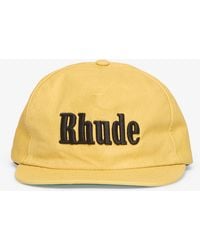 Rhude - Logo Leather Hat - Lyst