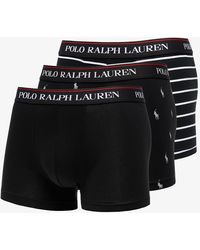 Ralph Lauren Classics 3 Pack Trunks Black/ Black/ White/ Black - Schwarz