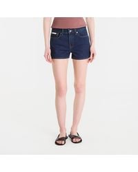 Calvin Klein - Korte Broek Jeans Archive Mini Short - Lyst