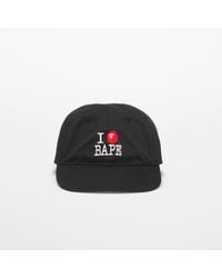 A Bathing Ape - Casquette logo cotton twill cap universal - Lyst