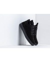 Filling Pieces Low Top Plain Cape Suede All Black - Noir