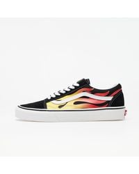 Vans - Old Skool (flame) Black/ Black/ True White - Lyst