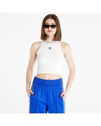 adidas Originals Adidas Adicolor Essentials Tank Rib White - Blau