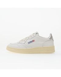 Autry - Baskets medalist low wom leat/ leat white/ silver eur 36 - Lyst