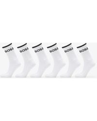 BOSS - Chaussettes 6-pack qs stripe cc socks 43-46 - Lyst