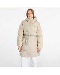 Calvin Klein - Jas Jeans Belted Midweight Coat - Lyst