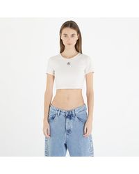 adidas - Trefoil-embroidered Cropped Top - Lyst