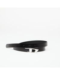DIESEL - Ceinture logo b-d 2.0 20 belt black/ nickel 100 - Lyst