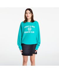 Sporty & Rich - Sweatshirt Varsity Crest Soft Crewneck - Lyst