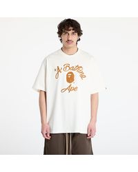 A Bathing Ape - T-Shirt Chain Stitch College Relaxed Fit Tee - Lyst