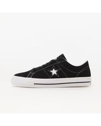 Converse - Cons one star pro suede black/ black/ white - Lyst