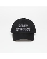 Obey - Tappo Obey Studios 5 Panel Strapback - Lyst