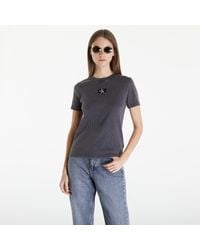 Calvin Klein - Jeans Label Washed Rib Slim Short Sleeve Tee - Lyst