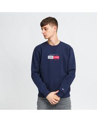 Tommy Hilfiger - Tommy Jeans M Timeless Crew Navy - Lyst