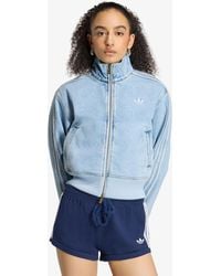 adidas - Jacket Adidas Firebird Denim Tracktop - Lyst