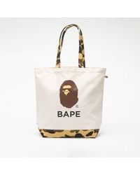A Bathing Ape - Tasche 1St Camo Ape Head Tote Bag - Lyst