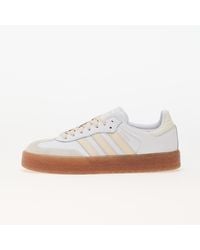 adidas Originals Originals Samba Trainers In Off White With Faux Reptile Trim Lyst