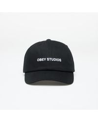Obey - Obey Studios Strap Back Hat - Lyst