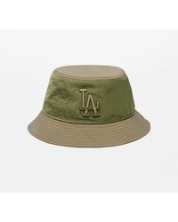 KTZ - Los Angeles Dodgers Multi Texture Tapered Bucket Hat New Olive - Lyst