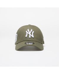 KTZ - New York Yankees Mlb Side Patch 9forty Adjustable Cap New Olive/ White - Lyst