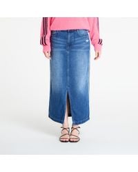 adidas Originals - Adidas Adicolor 3-Stripes Denim Pencil Skirt - Lyst