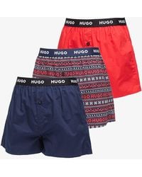 BOSS - Boxershorts Woven Boxer 3-Pack - Lyst
