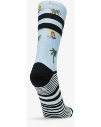 Stance Aloha Monkey ST Socks Light Blue - Blau