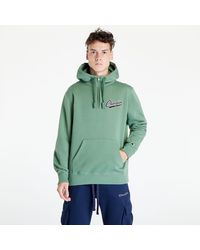 Champion - Varsity Hooded Half Zip Sweatshirt Green - Lyst