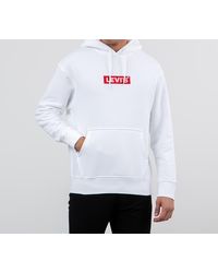 levi's white hoodie