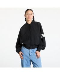 adidas Originals - Jas Adidas Neuclassics Boucle Bomber Jacket/ Cream - Lyst
