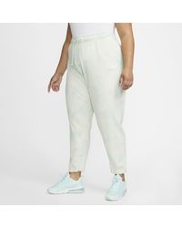 Nike - Sportswear cloud-dye jersey medium-rise joggers plus size mint foam/ white - Lyst