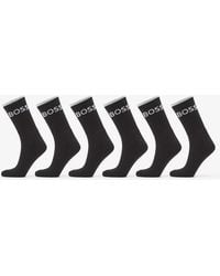BOSS - Chaussettes 6-pack qs stripe cc socks 43-46 - Lyst