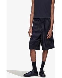 Y-3 - Korte Broek Sport Uniform Pinstripe Track Trousers - Lyst