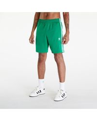 adidas Originals - Adidas Adicolor Firebird Shorts Green/ White - Lyst