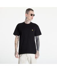 Carhartt - S/s chase t-shirt black/ gold - Lyst