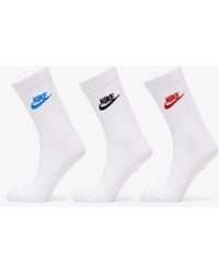 Nike Sportswear Everyday Essential Crew Socks 3-Pack White/ Multicolor - Weiß