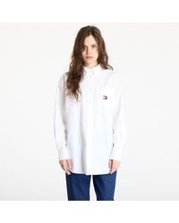 Tommy Hilfiger - Hemd Tommy Jeans Oversized Badge Oxford Shirt - Lyst