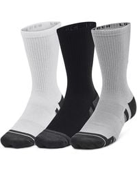 Under Armour - Performance Tech 3-Pack Crew Socks Mod Jet - Lyst