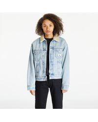 Calvin Klein - Jeans Sherpa Denim Jacket - Lyst
