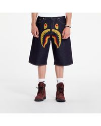 A Bathing Ape - Pantaloncini Shark Denim Shorts - Lyst
